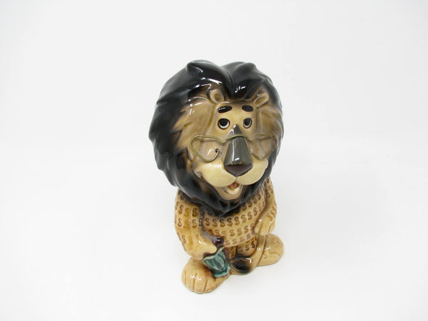 edgebrookhouse Vintage Hubert the Lion Ceramic Piggy Bank by Lefton for Harris Bank
