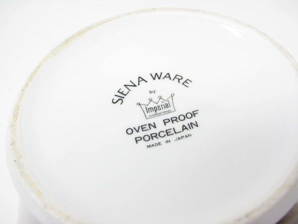 edgebrookhouse Vintage Imperial Japan Siena Ware Porcelain Teapot with Geometric Design