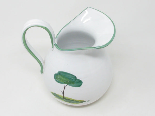 Vintage Italian Ceramic Pitcher with Whimsical Sheep Pattern