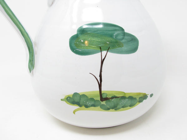 Vintage Italian Ceramic Pitcher with Whimsical Sheep Pattern