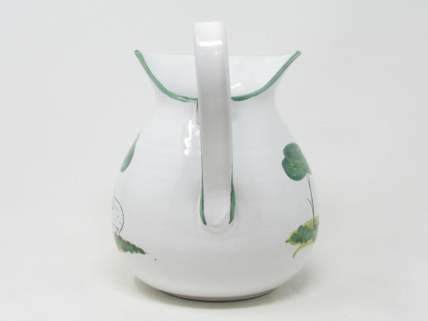 Vintage Italian Ceramic Pitcher with Whimsical Sheep Pattern