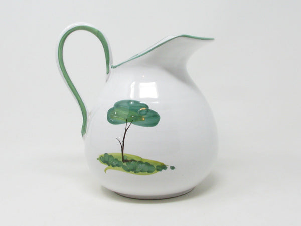 Vintage Italian Ceramic Pitcher with Whimsical Sheep Pattern