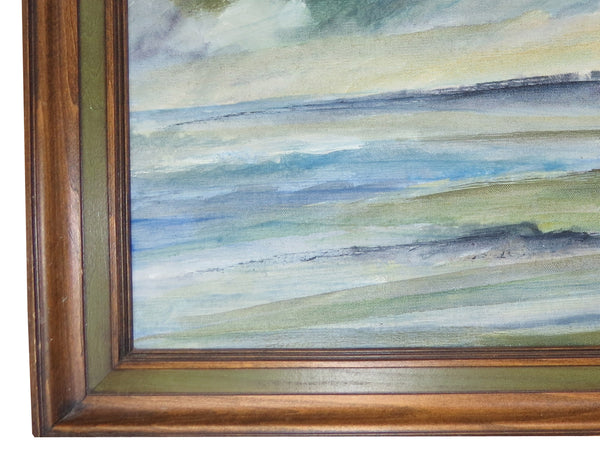edgebrookhouse - Vintage Jef Gunn Framed Oil on Canvas - Seascape