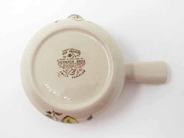 Vintage Johnson Brothers Fruit Sampler Ironstone Gravy Boat