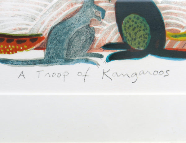 edgebrookhouse Vintage Judith Bledsoe Limited Edition "A Troop of Kangaroos" - 19/60 Signed