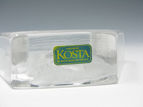 Vintage Kosta Boda Sweden Eagle Paperweight by Paul Hoff