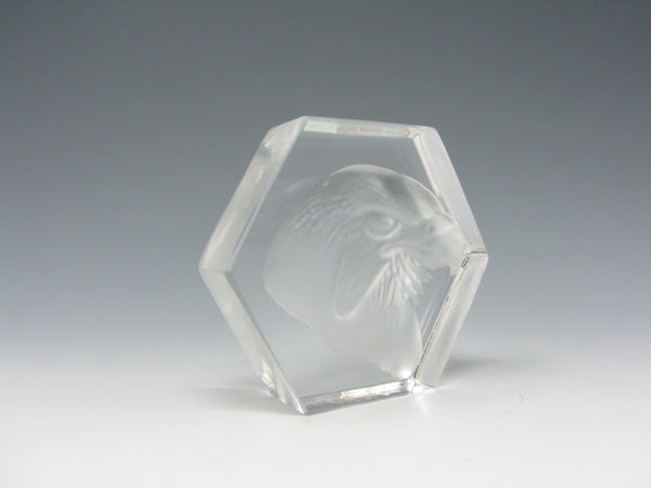 Vintage Kosta Boda Sweden Eagle Paperweight by Paul Hoff