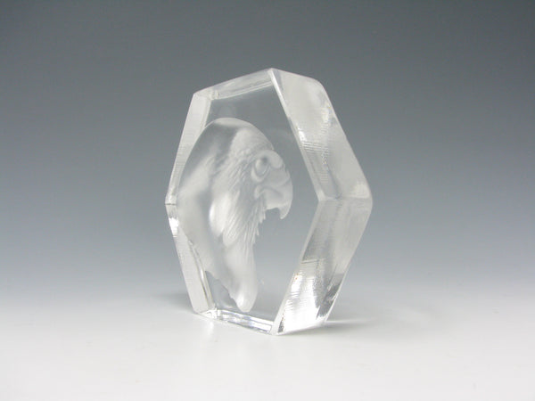 Vintage Kosta Boda Sweden Eagle Paperweight by Paul Hoff