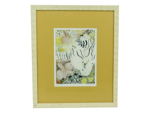 Vintage Leah Niemoth "The White Tiger" Limited Edition Giclee Signed by Artist
