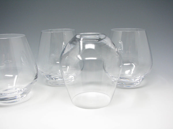 edgebrookhouse Vintage Lenox Blown Glass Stemless Wine Glasses - 4 Pieces