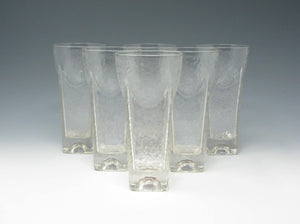 edgebrookhouse Vintage Libbey St. Regis Ice Textured Cooler or Tumbler Glasses - 6 Pieces