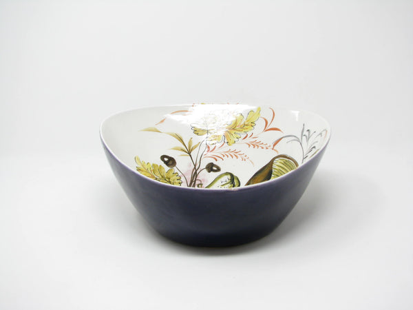 edgebrookhouse - Vintage Mancioli Italian Ceramic Serving Bowl Set with Hand-Painted Vegetable Designs - 7 Pieces