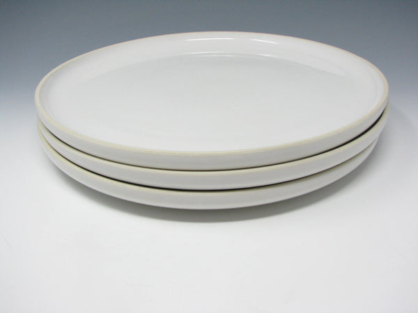 Vintage Massimo Vignelli Designed Prisma Radius Arctic White Dinner Plates - 3 Pieces