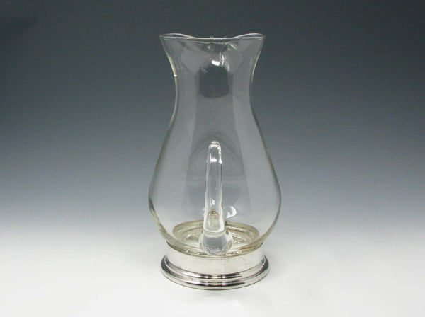 edgebrookhouse - Vintage Maurice Duchin Glass Pitcher with Silverplate Base