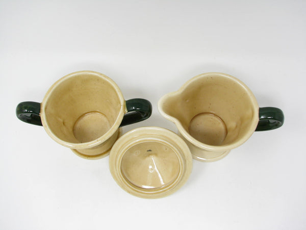 edgebrookhouse Vintage Metlox Poppytrail California Provincial Rooster Creamer & Sugar Bowl - 2 Pieces