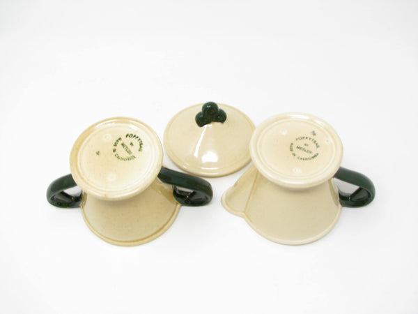 edgebrookhouse Vintage Metlox Poppytrail California Provincial Rooster Creamer & Sugar Bowl - 2 Pieces