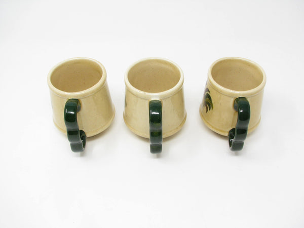 edgebrookhouse Vintage Metlox Poppytrail California Provincial Rooster Mugs - 3 Pieces