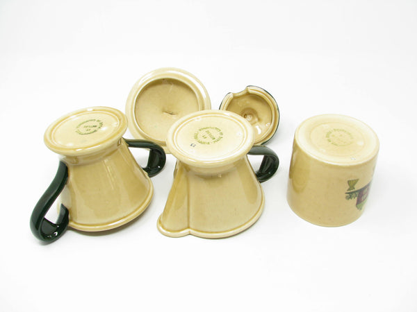 edgebrookhouse Vintage Metlox Poppytrail Homestead Provincial Creamer, Sugar Bowl and Condiment Jar - 3 Pieces