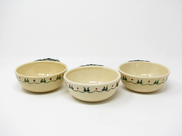 Vintage Metlox Poppytrail Homestead Provincial Handled Bowls - 3 Pieces