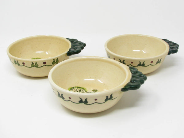 Vintage Metlox Poppytrail Homestead Provincial Handled Bowls - 3 Pieces