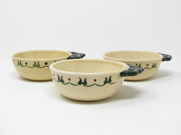 Vintage Metlox Poppytrail Homestead Provincial Handled Bowls - 3 Pieces