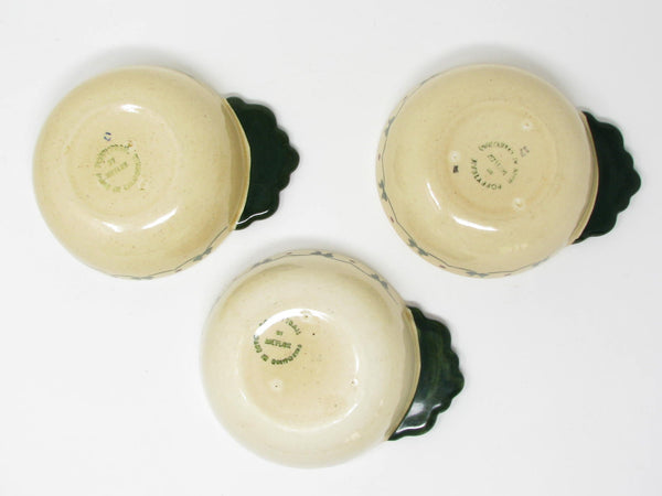 Vintage Metlox Poppytrail Homestead Provincial Handled Bowls - 3 Pieces