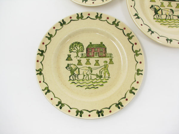 Vintage Metlox Poppytrail Homestead Provincial Plate and Bowls - 3 Pieces
