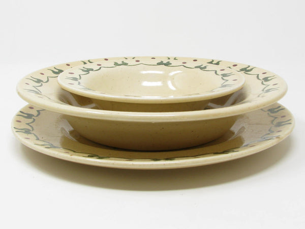 Vintage Metlox Poppytrail Homestead Provincial Plate and Bowls - 3 Pieces