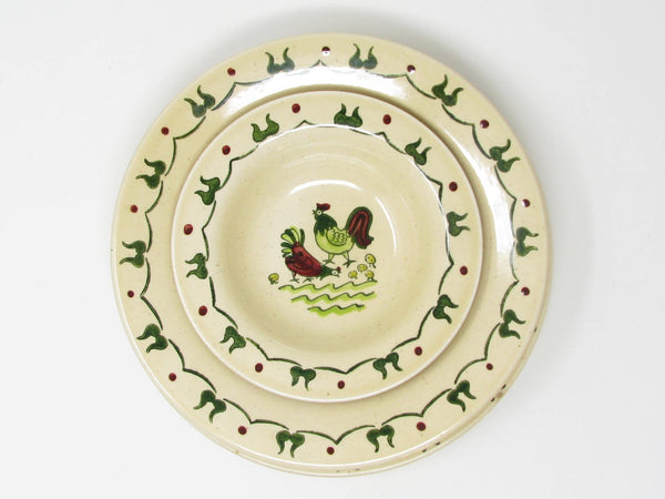 Vintage Metlox Poppytrail Homestead Provincial Plate and Bowls - 3 Pieces