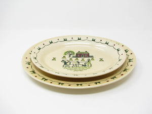 Vintage Metlox Poppytrail Homestead Provincial Platters - 2 Pieces