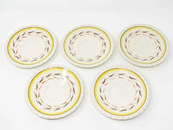 Vintage Metlox Vernon Kilns Arcadia Cups & Saucers - 10 Pieces
