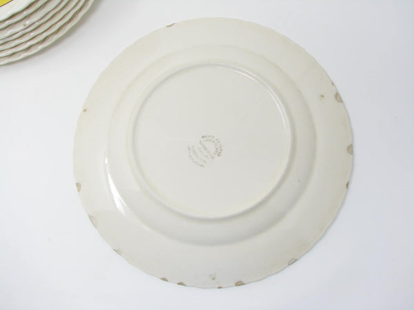 Vintage Metlox Vernon Kilns Arcadia Dinner Plates - 8 Pieces