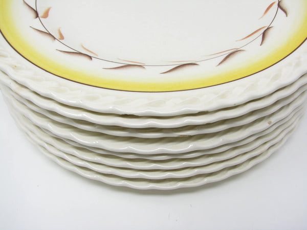 Vintage Metlox Vernon Kilns Arcadia Dinner Plates - 8 Pieces