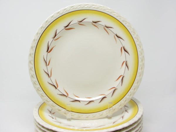 Vintage Metlox Vernon Kilns Arcadia Dinner Plates - 8 Pieces