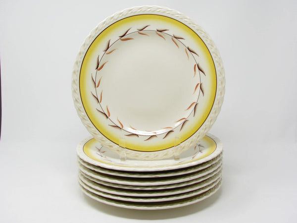 Vintage Metlox Vernon Kilns Arcadia Dinner Plates - 8 Pieces
