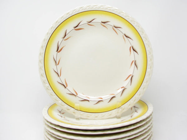 Vintage Metlox Vernon Kilns Arcadia Dinner Plates - 8 Pieces