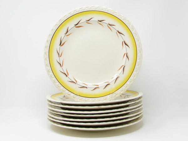 Vintage Metlox Vernon Kilns Arcadia Dinner Plates - 8 Pieces