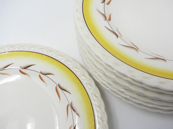 Vintage Metlox Vernon Kilns Arcadia Dinner Plates - 8 Pieces