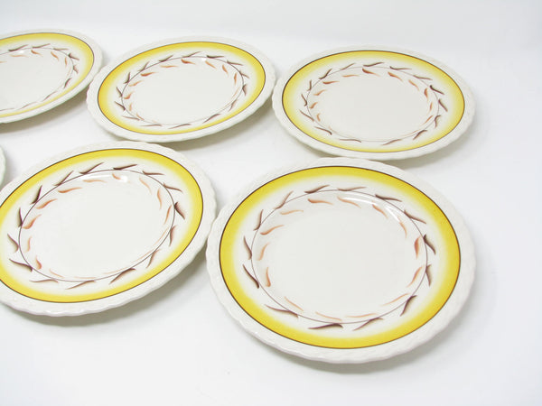 Vintage Metlox Vernon Kilns Arcadia Salad Plates - 6 Pieces