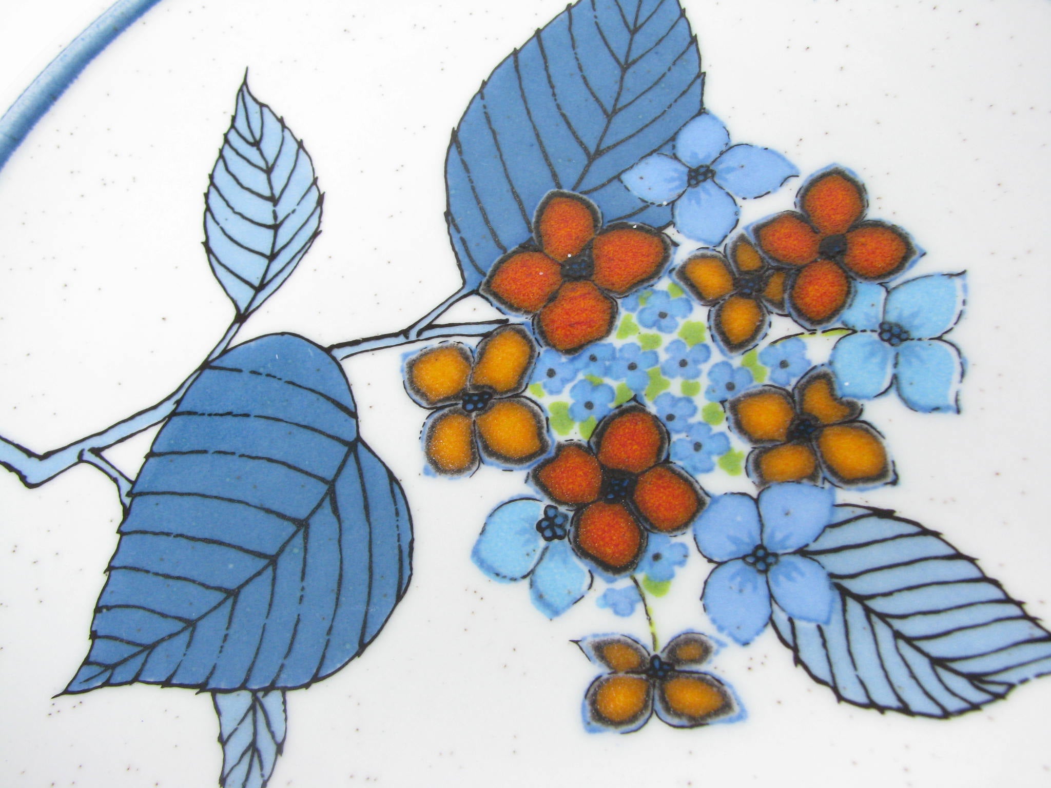 Vintage Mikasa Cordon Bleu Hydrangea Salad Plates with Floral