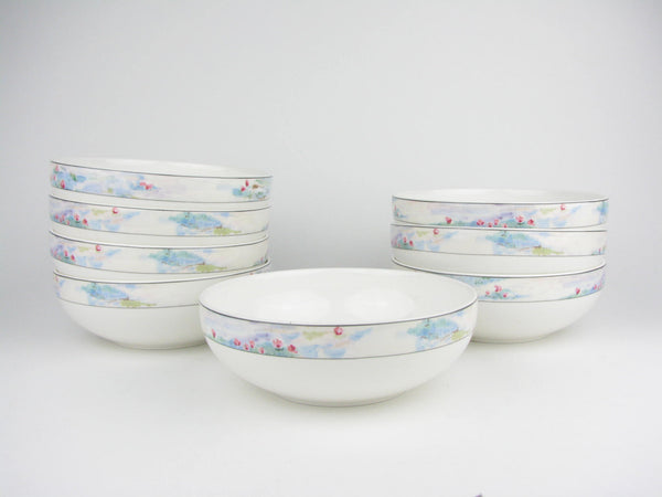 Vintage Mikasa Maxima Monet Impressionism Dinnerware Set - 86 Pieces