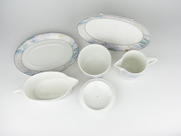 Vintage Mikasa Maxima Monet Impressionism Dinnerware Set - 86 Pieces