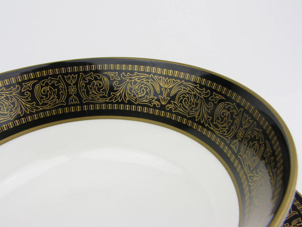 Vintage Mikasa Mount Holyoke Bone China Gravy Boat with Attached Underplate