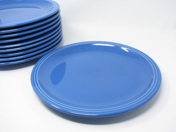 edgebrookhouse Vintage Nancy Calhoun Flamingo Periwinkle Blue Dinner Plates Made in Portugal - 10 Pieces