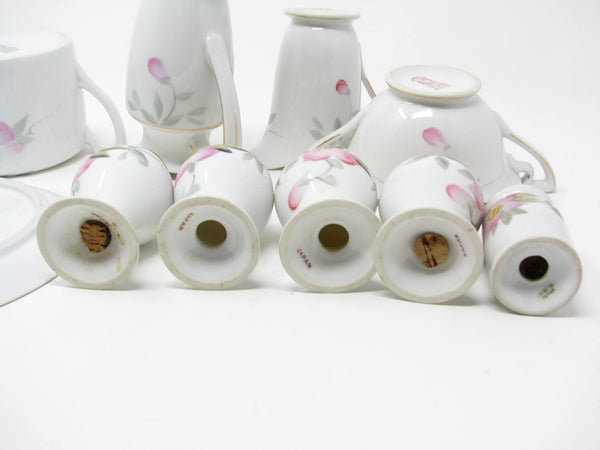 edgebrookhouse - Vintage Noritake Azalea Porcelain Serving Pieces with Floral Design Gold Trim - 23 Pieces