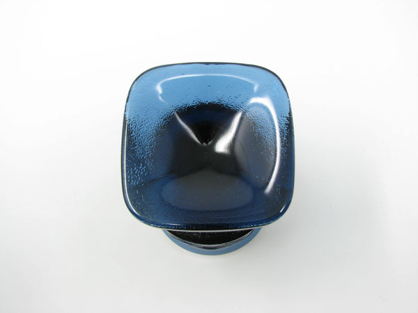 edgebrookhouse Vintage Noritake Spotlight Blue Glass Goblets - 4 Pieces