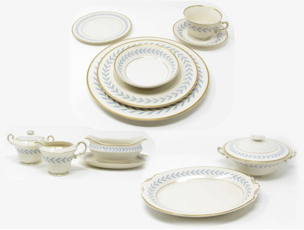 Vintage Old Ivory Syracuse Sherwood Dinnerware Set with Serving Pieces ...