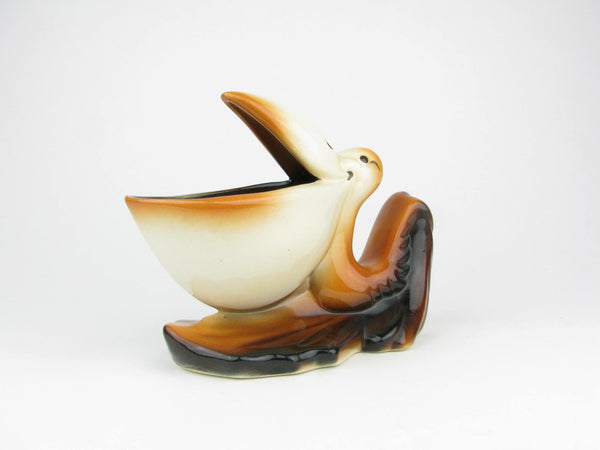 Vintage Pelican Shaped Ceramic Planter
