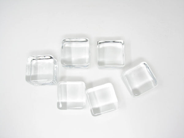 edgebrookhouse - Vintage Princess House Crystal Clear Ice Cubes - 6 Pieces