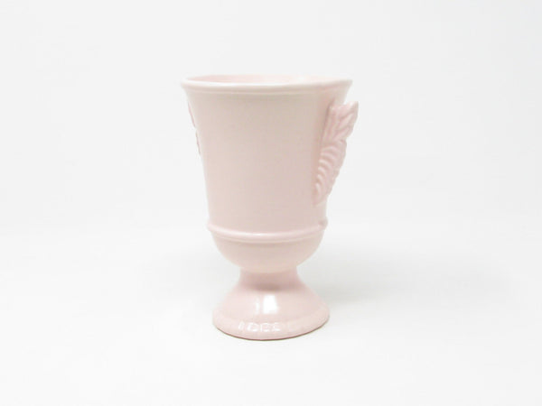 Vintage Red Wing Pink Pottery Vase with Wings 1090